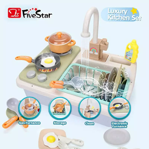 اسباب بازی سینک ظرفشویی کودک همراه با اجاق گاز FIVESTAR TOYS LERNING FUN_اسباب بازی